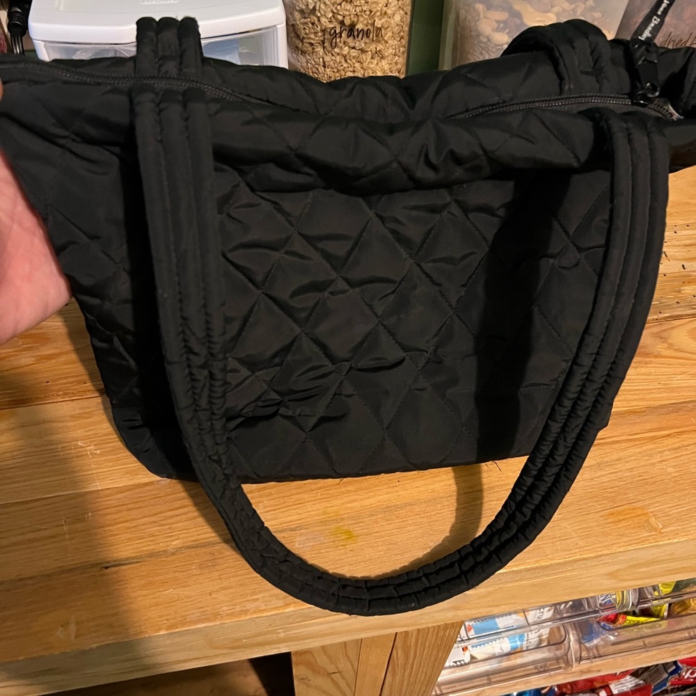 Vera Bradley Elegant Black Quilted Tote